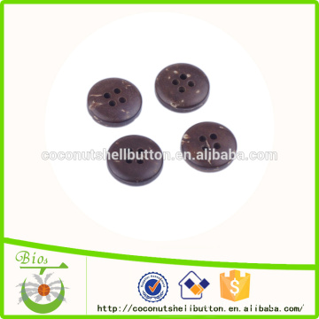 small size coconut shell brown 4-hole coat garment buttons in clothing accessories